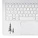 StickAny Palm Series Redwood Trees Sticker for MacBook Pro, Chromebook, and Laptops (Black)