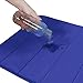 2 Pack Microfiber Memory Foam Bath Mats Bathroom Rug Non Slip Bath Mat Quick Drying and Maximum Absorbency (17 x 24 inches, Blue)