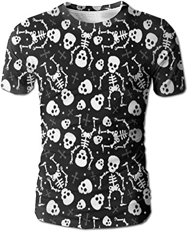 Cool Skulls With Mexican Dia De Muerte Men's Short Sleeve T-Shirt S
