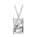 Mall of Style Sun Tarot Card Necklace - Biker