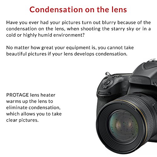 PROTAGE Condensation Prevention Lens Heater Evening Dew Remover USB Warmer P-LH02 - Thumbnail 2