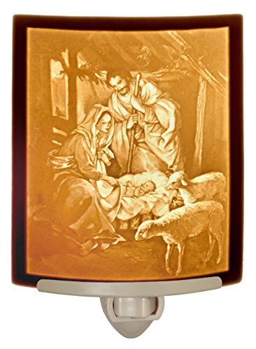 Nativity - Curved Porcelain Lithophane Night Light Nativity - Curved Porcelain Lithophane Night Light