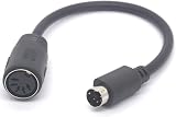 OpenII PS/2 to AT Keyboard Adapter 6 Pin Mini Din to 5 Pin MIDI Female view 4