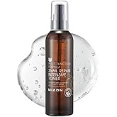 MIZON Snail Repair Intensive Toner Snail Mucin Hyaluronic Acid Adenosine Centella Asiatica Moisturizer Fine Line Treatment Safe Formula Korean Skincare (3.38 fl oz)