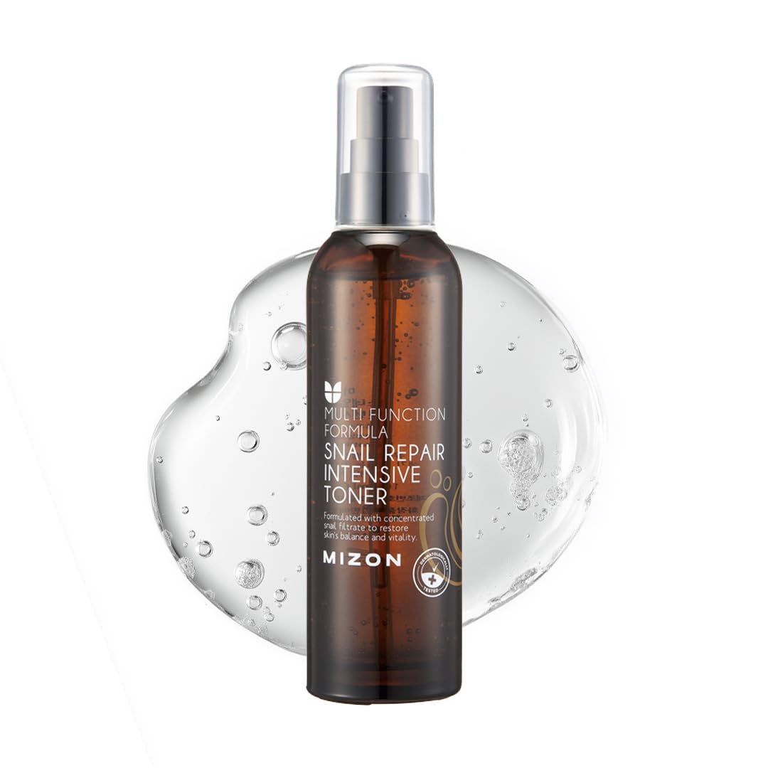 [MIZON] Snail Repair Intensive Toner (100ml) Hydrating Face Toner with Snail Mucin - Korean Skincare for Skin Elasticity - Radiance & Anti-Aging Care