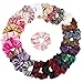 Howan Velvet Scrunchies 24 Assorted Scrunchies for Hair Accessories for Girls and Women-