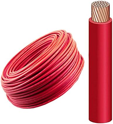 100FT - 10 AWG Encore RED Solar PV Cable 2000V, UL 4703 Copper, MADE IN USA