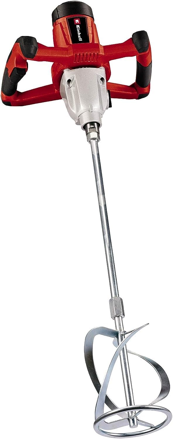 Einhell Paint and Mortar Mixer 1400W, 0-780 1/min, M14 Stirring Tool Mount, Speed Electronics, alu Gearbox, Include 133 mm Diameter Mortar Stirring Tool TC-MX 1400-2 E