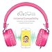 Kids Headphones, Gorsun Lightweight Stereo Foldable Wired Headsets for Kids Adults Adjustable Headband Headset for Cellphones iPhone Laptop Computer Mp3/4 Earphones(Pink)