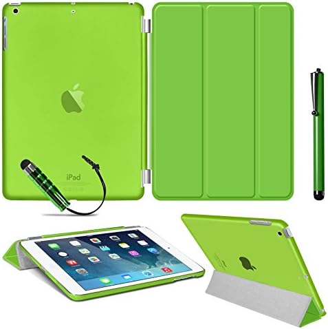 Seetwo Smart Stand Sleep/Wake Magnetic Leather PU Leather Smart Classic Cover Case with Built-in Magnet Case Cover For APPLE iPad Air 4 3 2 Mini (iPad 2&3&4 Green)