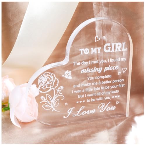 MUCOOS Acrylic Plaque with Floral Design,Gifts for Mum on Her Birthday, Gifts for Women,Special Presents for Friends,Celebrate Love and Friendship,Gifts for Her,Gifts for Girls