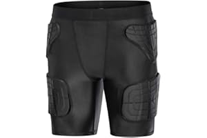 Topeter Youth Padded Compression Shorts Football Hockey Underwear Hip Pad Impact Gear