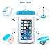 CHSMONB Waterproof Case,Universal Waterproof Phone Bag Pouch Transparent Snowproof Dirtproof for Devices up to 6.0