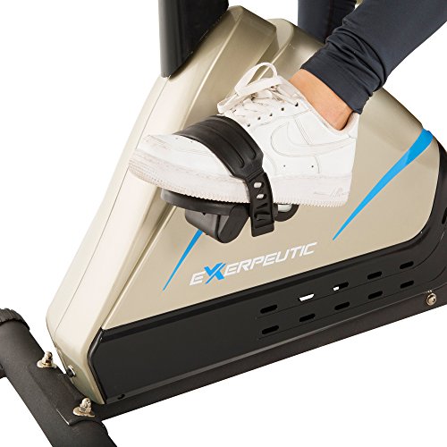 exerpeutic 2000 high capacity programmable magnetic recumbent bike with air soft seat and heart pulse sensors