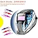 Z ZTDM Welding Helmet Mask Solar Auto Darkening,Adjustable Shade Range DIN 9-13/Rest DIN 4,Welder Protective Gear ARC MIG TIG,2pcs Extra Lens+CR2032 Battery,CE EN379 ANSI Z87.1 Approved (Blue Racer)