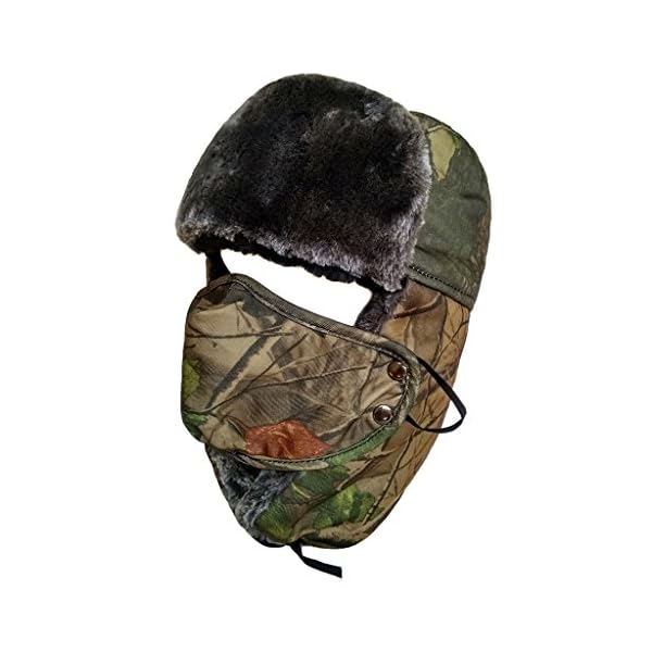 LETHMIK-Camo-Winter-Hunting-Hat-Faux-Fur-Unisex-Trapper-Trooper-Russian-Ushanka-Hat