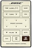 Genuine OEM Bose REMOTE CONTROL for Bose Wave Radio Cream White Series I Models AWR1-1W, AWR113, AWR131, Versions 1, 2, 3 and (AWR1G1 Version 5 w/o alarm set)