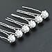 Jaciya Bridal Hair Pieces Hair Pins Bridal Hair Accessories Silver Hair Clips Bride Hair Accessories Wedding
