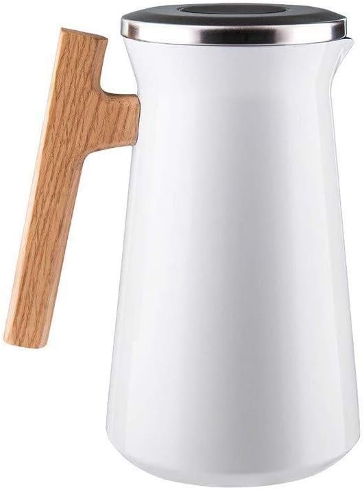 Thermal Cafe Carafe Jugs 1 Litre Stainless Steel Coffee Carafe Double Walled Vacuum Insulated Coffee Jug Thermal Cafe 12 Hour Heat Retention / 24 Hour Cold Retention for Coffee,Tea,Beverage