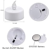 Jialine 12 Pack Flameless LED Tea Lights Warm Flickering Battery Candles view 7