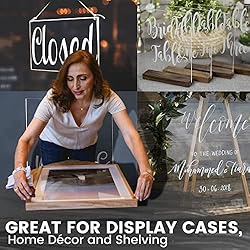 (2 Pack) 1/4" Thick Clear Acrylic Sheets - 18 x