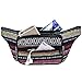 Kayhoma Boho Fanny Pack Stripe Festival Retro Vintage Flat Bum Bags Travel Hiking Hip Waist Bag