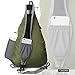 OutdoorMaster Packable Sling Bag - Small & Lightweight Foldable Crossbody Travel/Hiking Backpack for Men & Women - with Hidden Anti-Theft Pocket (Army Green)
