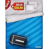 FUNDANGO Queen Size XL Double Sleeping Bag for Camping ,Hiking,Traveling,2 Person Sleeping Bag with 2 Pillows and Compression Bag