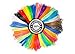 3D Pen Filament Refills 1.75mm PLA - 30 Vibrant Colors (300 Total Feet, 10 Feet Per Color) 5 Glow in the Dark Colors and more! for Dikale MYNT3D DigiHero Canbor Tecboss Soyan TIPEYE 3D Printing Pen