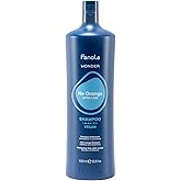 Fanola Wonder No Orange Blue Shampoo for Color Treated Hair - Toning Hair Color Shampoo for Light Brown to Platinum Strands - Neutralizes Orange & Brassy Tones - Vegan & Sulfate-Free (33.8 Fl Oz)
