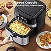 Air-Fryer-Hosome-Airfryer-for-Home-Use-7L-Large-Capacity-1800W-9-Preset-Menus-Rreheat-Digital-Touchscreen-TimeTemperature-Control-for-Air-Fry-Roast-Bake-Healthy-Oil-Free-Cooking Air Fryer, Hosome Airfryer for Home Use 7L Large Capacity 1800W 9 Preset Menus Rreheat Digital Touchscreen, Time/Temperature Control for Air Fry, Roast, Bake, Healthy Oil-Free Cooking