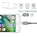 Lightning cable OIKA 4Pack 6FT Nylon Braided 8 pin IPhone Charger certified to charging Cable with charging indictor powerline for iPhone 5/5C/5S/6S/6S PLUS/7/7 plus, iPad Air, and more (Grey)