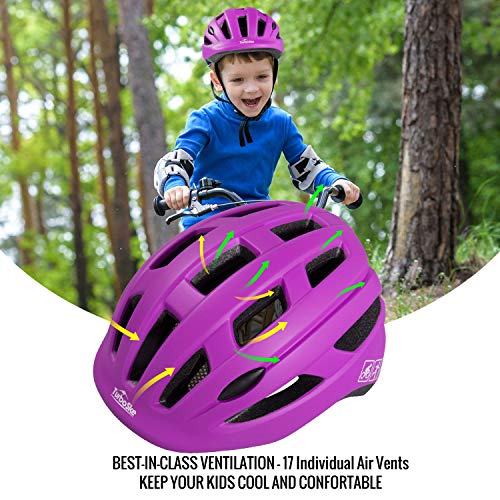 TurboSke Kids Toddler Bike Helmet, MultiSport Adjustable Helmet for Kids Boys and Girls Ages 3