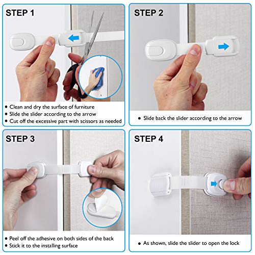 Locks Child Safety Strap Locks (14 Pack Baby Safety Kit