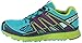 Salomon Women's X-Mission 3 Trail Running Shoes, Teal Blue/Granny Green/Passion Purple, 8.5 B US