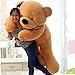 5.9 Feet Super Giant Teddy Bear Outer Cover Animal Toy Huge Bear Shell (Yellow, 1.8m)