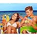 Blulu 50 Pieces Umbrella Disposable Bendable Drinking Straws for Luau Parties, Bars, Restaurants