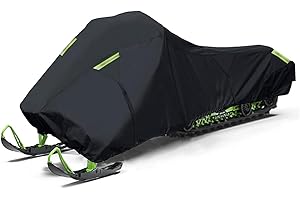 CHE YI BAO Snowmobile Cover Universal Waterproof Skiing Mobile Snowmobile Cover Storage Dust Proof 420D Heavy Duty Snowmobile Covers,Fits up to 145''x W 51''x H 50''