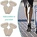 Heel Cushion Inserts - Heel Grips Shoe Pads for Women - Adhesive Gel Liners for Womens Loose Shoes High Heels Too Big Blister Prevention and Protectors (10 pcs) (Beige)