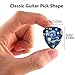 Van Gogh 12 Pack Guitar Picks with Real Leather Picks Holder - Celluloid Medium Plectrums Unique Gifts For Guitarist