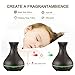 VicTsing 400ml Aromatherapy Essential Oil Diffuser, Ultrasonic Cool Mist Humidifier with Wood Grain Design, 4 Timer Settings for Office, Room, Spa
