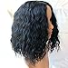QDBowin Queen Hair Black Short Natural Wave Wig BOb Wig Attractive Women Wavy Wig (NW1B)