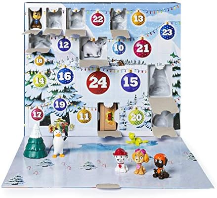 paw patrol advent calendar with 24 collectible plastic figures