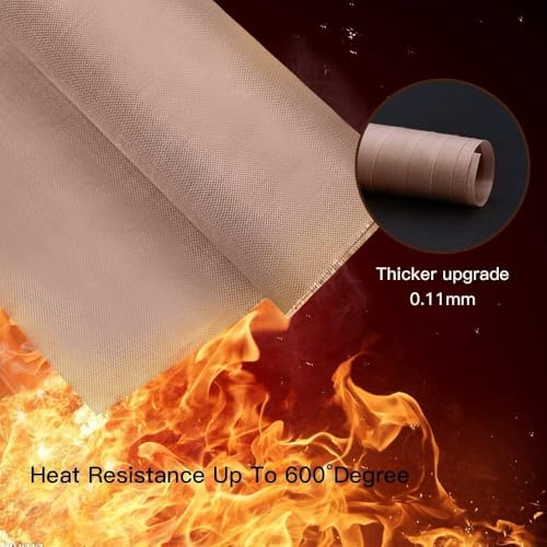 3 Pack PTFE Teflon Sheet for Heat Press Transfer Sheet Non Stick 16 x 20