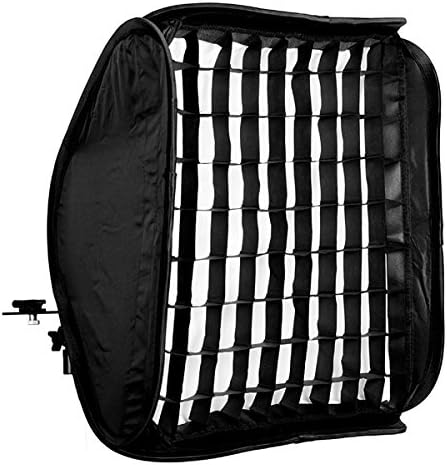 CowboyStudio 24 Inch Portable Foldable Off-camera Flash Speedlite Softbox with Grid for Speedlites