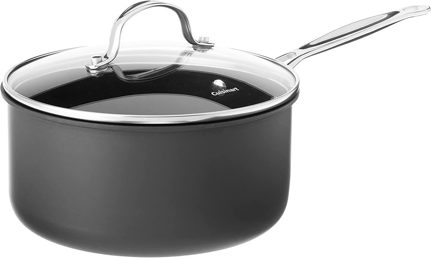 Photo 1 of ***INSIDE POT HAS MULTIPLE SCRATCHES***Cuisinart 6193-20 Chef's Classic Non-Stick 3-Quart Nonstick-Hard-Anodized, Saucepan w/Cover***INSIDE POT HAS MULTIPLE SCRATCHES***