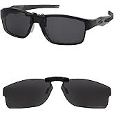 HILEEN Polarized Clip-on Sunglasses for Oakley Crosslink OX3128 53-18 for Men Women UV Protection-Black