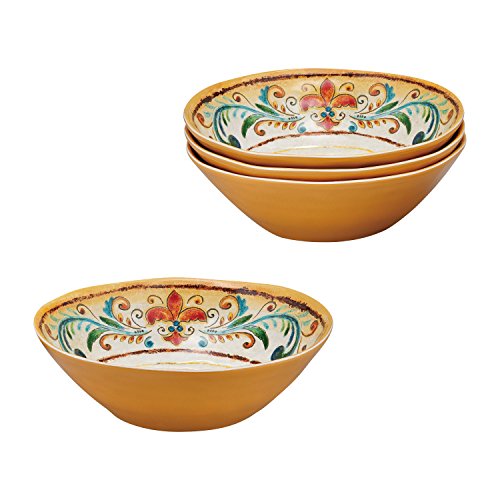 Gourmet Art 16-Piece Tuscany Melamine Dinnerware Set - Thumbnail 7