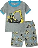 Boys Pajamas Truck Cotton Kids Clothes Short Sets Size 2Y-7Y