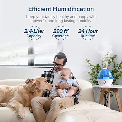LEVOIT Humidifiers for Bedroom Large Room (2.4L Water Tank), Cool Mist